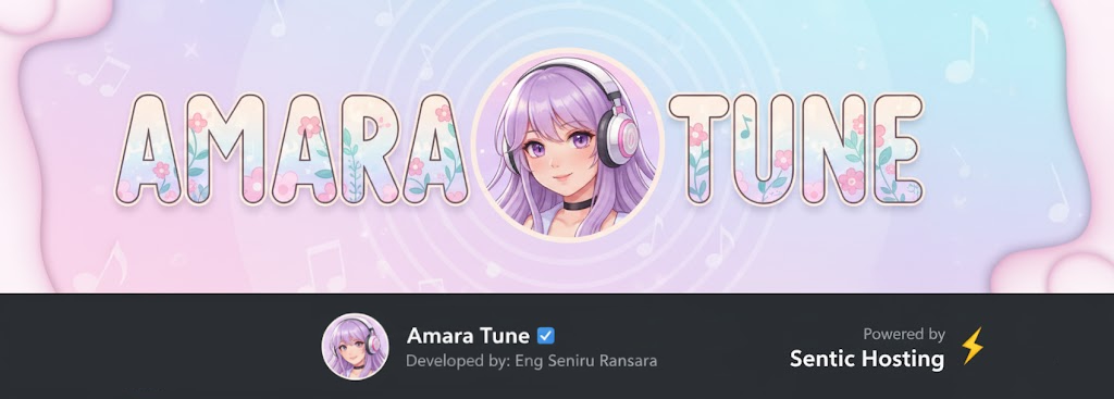 Amara Tune Music Bot Banner